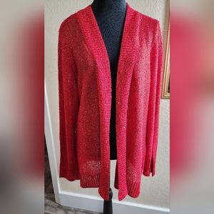 White Stag  women red cardigan